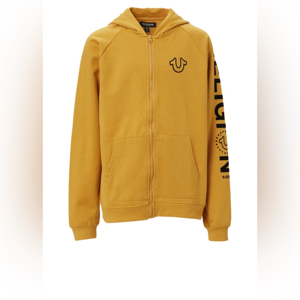True Religion | Honey Mustard 'True Religion' Zip-Up Hoodie - Boys